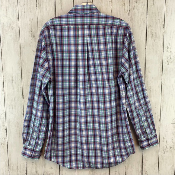 Vineyard Vines Multi Flounder Plaid Slim-Fit Tucker Shirt Cotton Size Medium - Picture 5 of 8